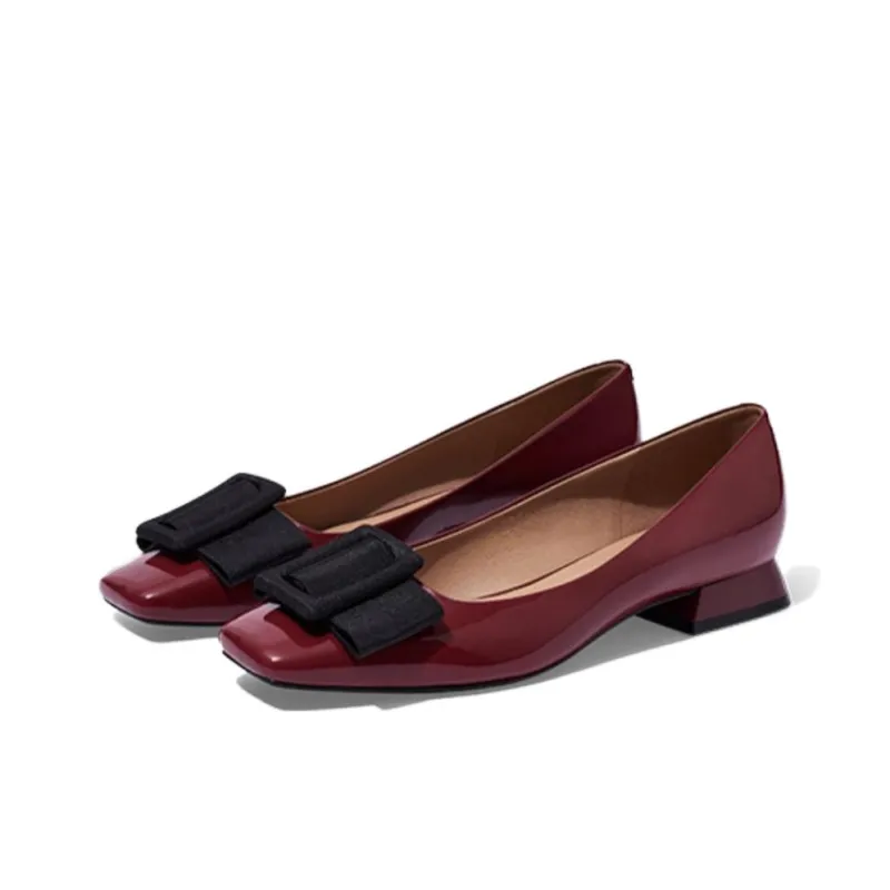 ZSAZSAZSU Women's Casual Shoes 2cm Women's Burgundy-2