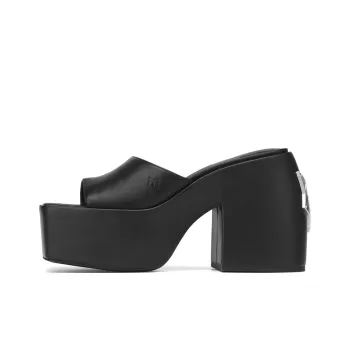 Naked Wolfe Fancy Abrasion-Resistant Slide Slippers Women's Black