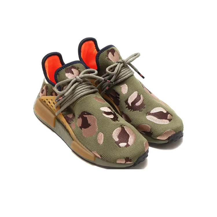 Adidas Nmd Hu Pharrell Animal Print Olive-2