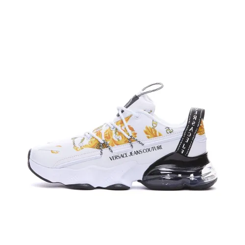 VERSACE JEANS Couture Chain Couture print Lace up Sneakers