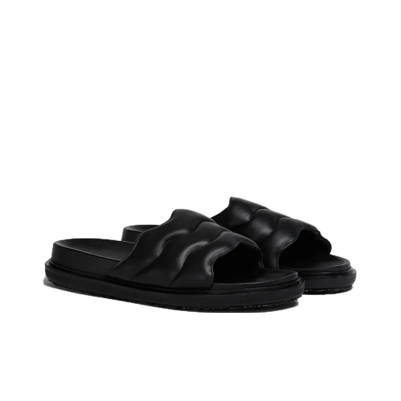 MARNI Zip Zag Padding Strap Slides-2