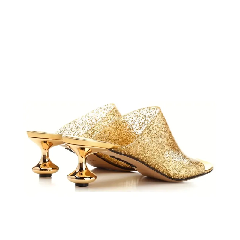 LOEWE Slide Slippers 4.5cm Women's Transparent Gold-3