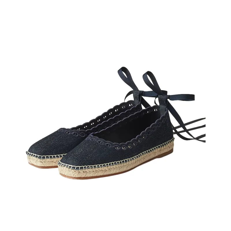 HERMES Espadrilles Women's Blue-2