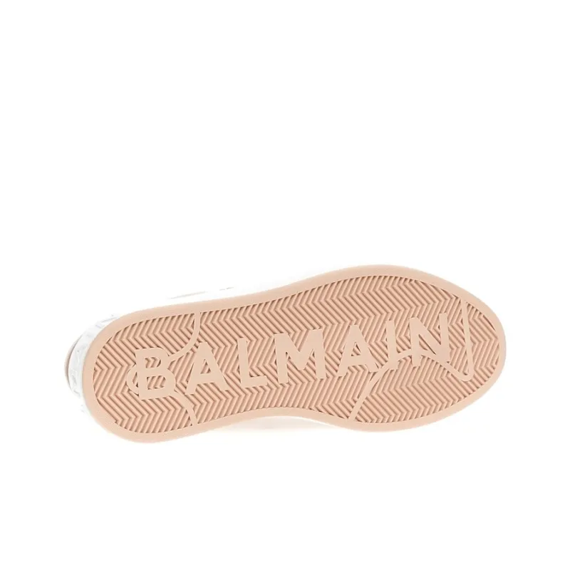 BALMAIN B-Court Leather Sneakers-4