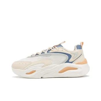 XTEP Mibian Cushioning Anti-Slip And Wear-Resistant Low-Top Sports Casual Shoes Women's White Blue
