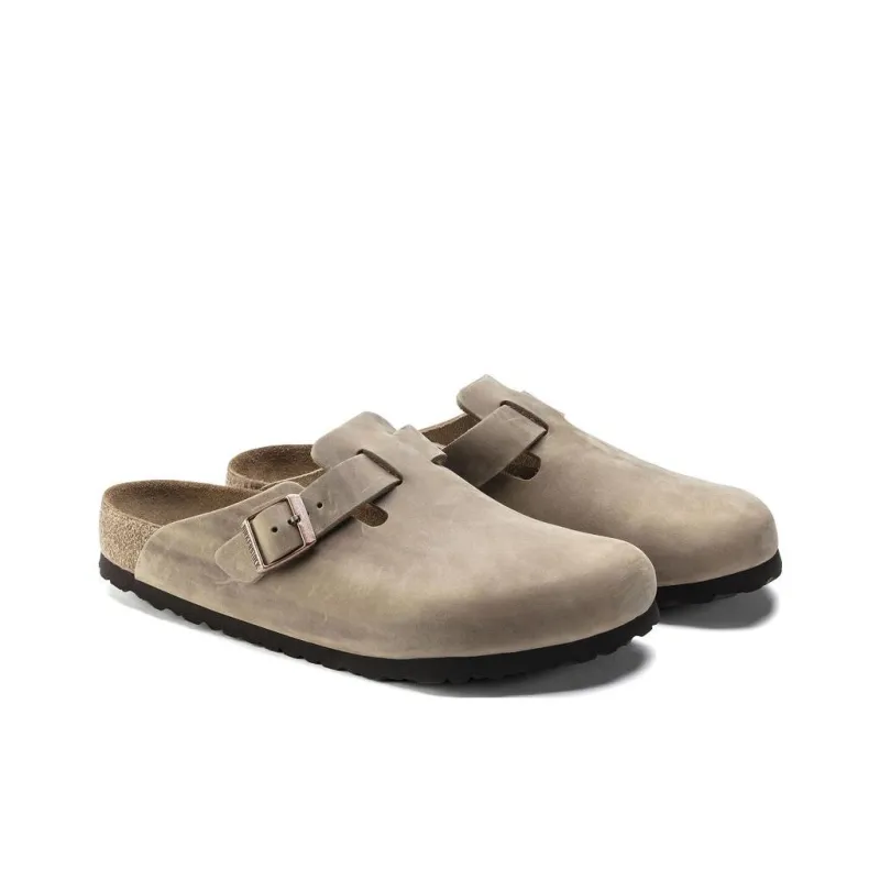 Birkenstock Boston Soft Footbed Oiled Leather 'Tobacco Brown'-2