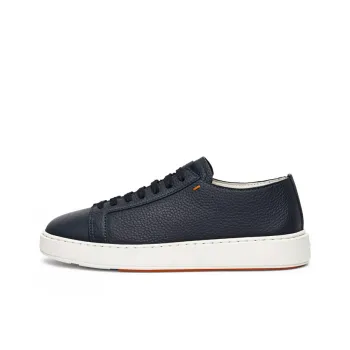 Santoni Round Toe Lace Up Sneakers