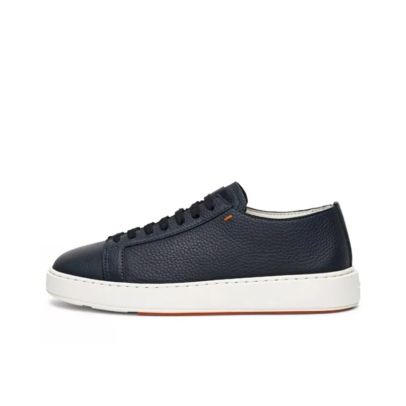 Santoni Round Toe Lace Up Sneakers-0