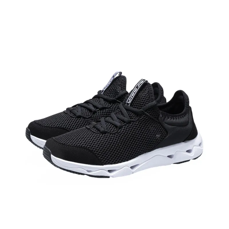 LiNing Cushioning Wear-Resistant Low-Top Running Shoes Women's Black-2