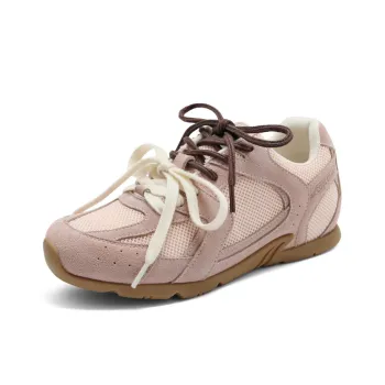 BELLE Abrasion Resistant Low Top Casual Shoes Women's Gray, Pink, Apricot