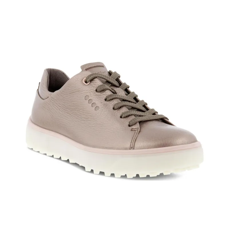Ecco Golf Tray Low Top Golf Shoes Women's Champagne-2