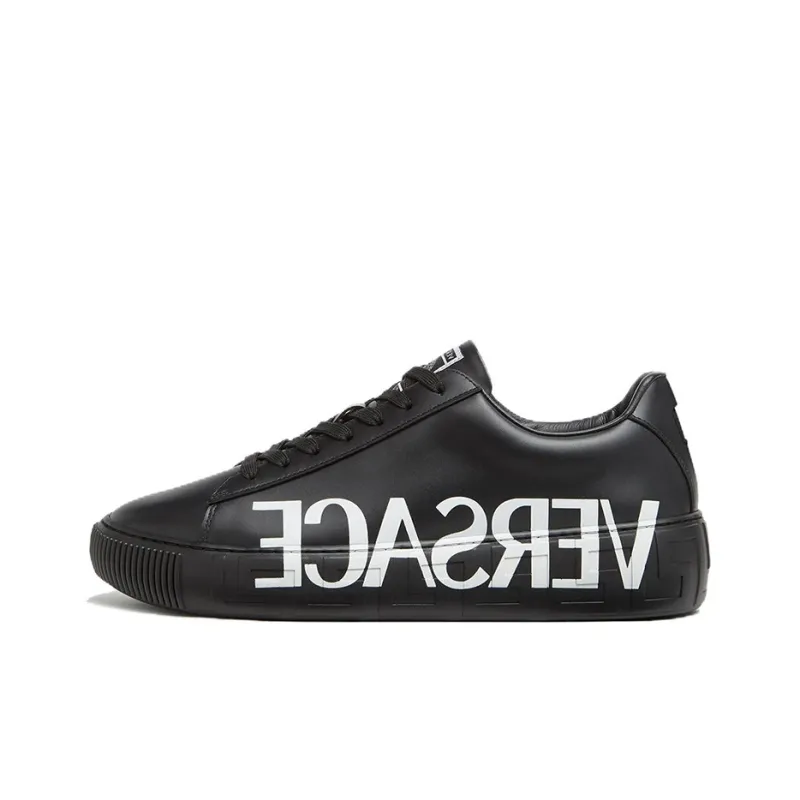 VERSACE Medusa Greca Low Black Black White-0