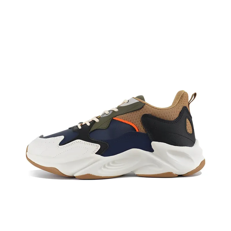 361° Lightweight And Wear resistant Low Top Sports Casual Shoes Oil Ink Blue-0