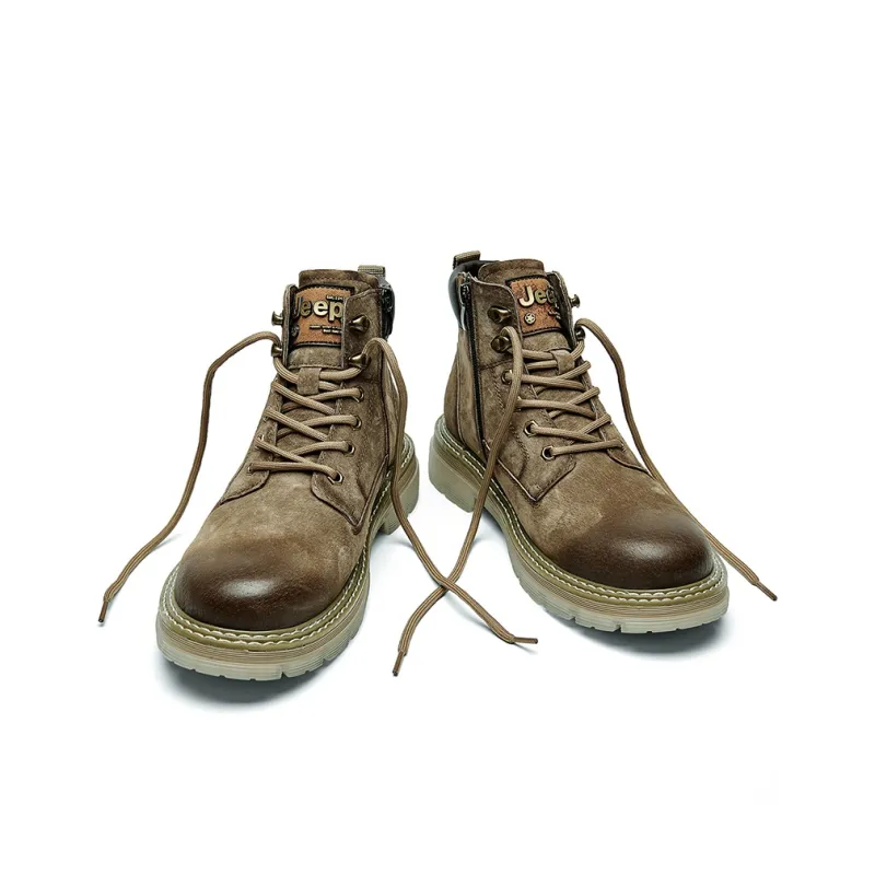 Jeep Martin Boots Men Smoke Gray/Purple Gray/Khaki-33