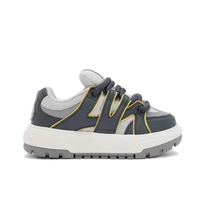 MLB New York Yankees Anti-Slip Wear-Resistant Low-Top Casual Shoes Unisex Gray-1