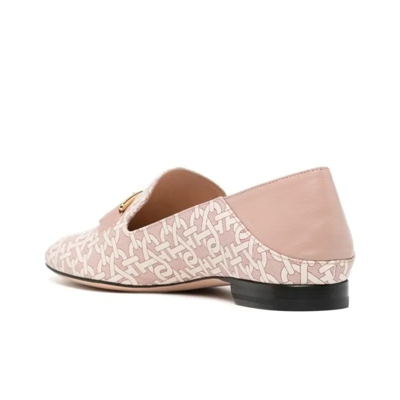 BALLY Logo-print Leather Loafers-3