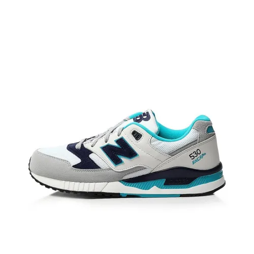 New Balance 530 White Navy Teal