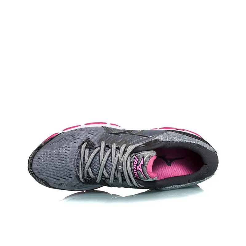 Mizuno Wave Horizon Low Tops Wear resistant Gray Pink White-2