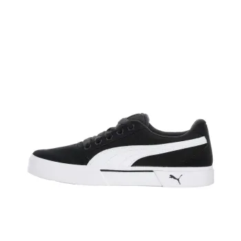 PUMA C Rey Anti Slip Wear Resistant Low Top Skateboard Shoes Black White