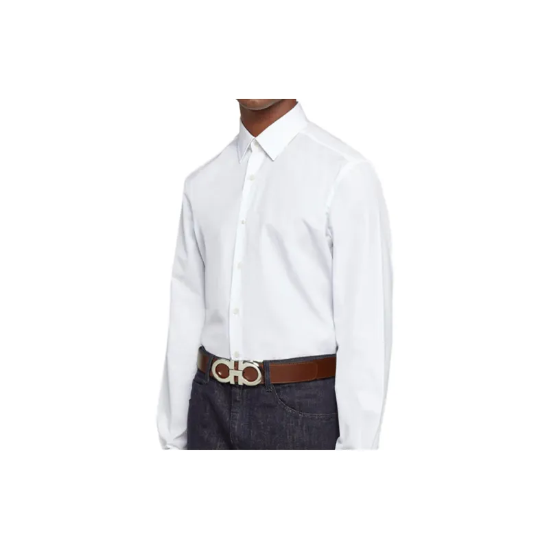 Ferragamo Reversible And Adjustable Gancini Belt-5