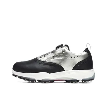 FILA Gf Oxford Spike Gf Oxford Spike Anti Slip And Wear Resistant Breathable Low Top Golf Shoes Black Silver