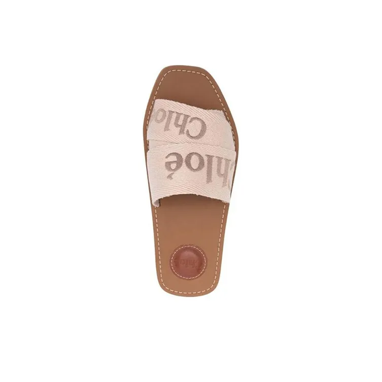 Chloe Slide Slippers Women's Beige-4