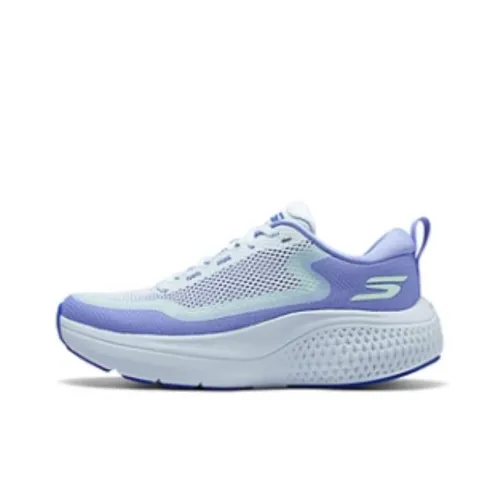 Skechers Cushioning Wear Resistant Low Top Casual Running Gray Women's Blue