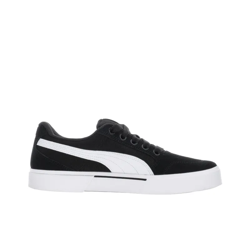 PUMA C Rey Anti Slip Wear Resistant Low Top Skateboard Shoes Black White-1