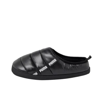 PUMA Rubber Sole Slip-Resistant Wrap-toe Slippers Unisex Black