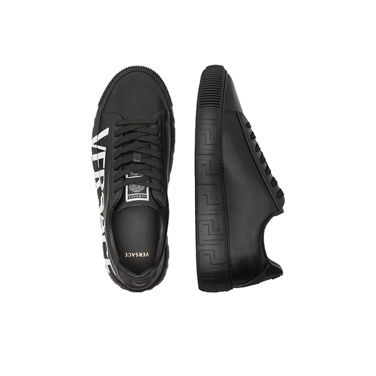 VERSACE Medusa Greca Low Black Black White-3