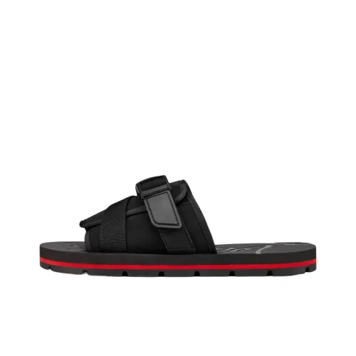 CL LUBOTING Slip Resistant Slide Slippers Men's Black