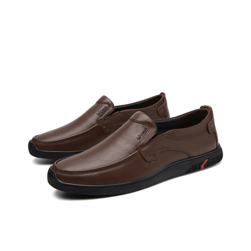 Wen Nai Dress Shoes Men's Brown-3