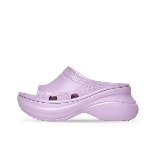 Balenciaga Crocs X Balenciaga Women's Pool Slide Sandal 'Light Purple'