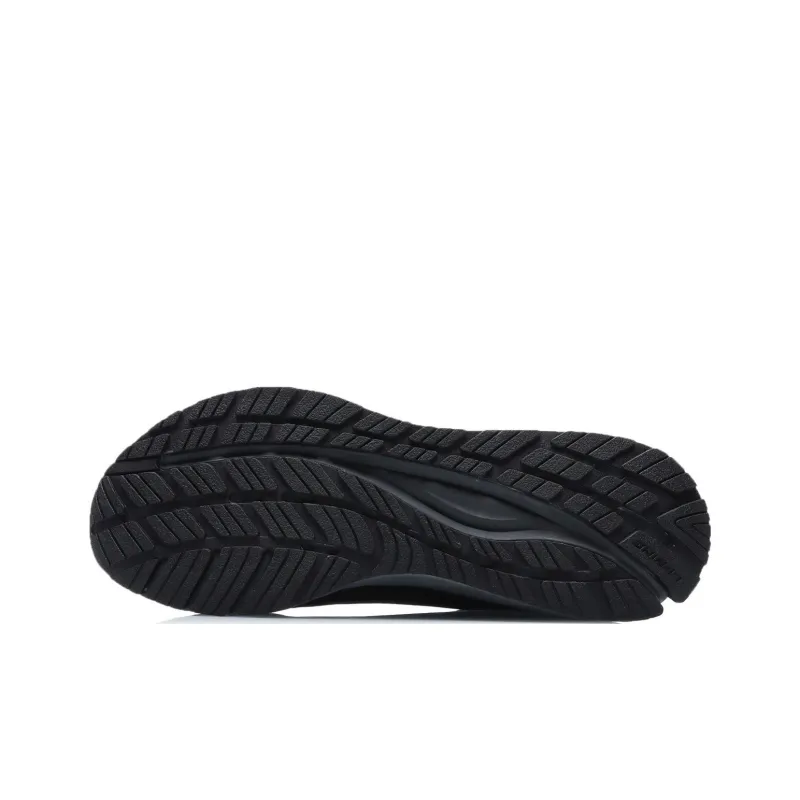 LiNing Anti Slip Wear Resistant Low Top Running Shoes Men's Black-3