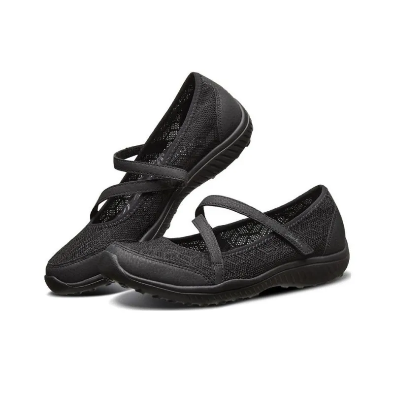 Skechers Be Light Wear Resistant Breathable Slip Resistant Lightweight Low Top Sports Casual Shoes Women's Black-2