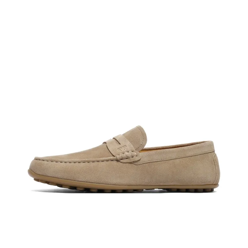 BELLE Gommino Loafers Men's Yellow, Gray-5