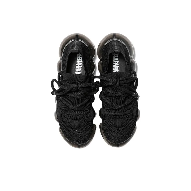 BERNHARD WILLHELM x Grounds Cushioning Low-Top Sports Casual Shoes Unisex Black-2