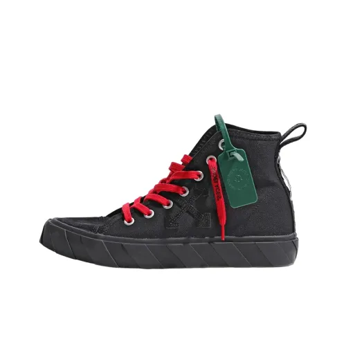 OFF WHITE Vulcanized Hi Canvas Black Red