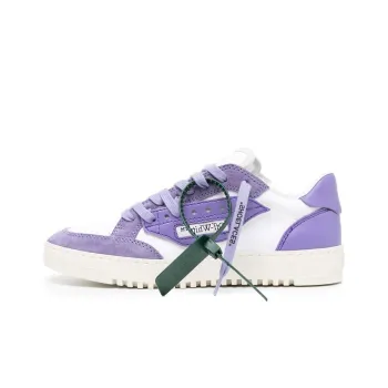 OFF WHITE 5.0 Low Top Sneakers 'Purple White' Women's