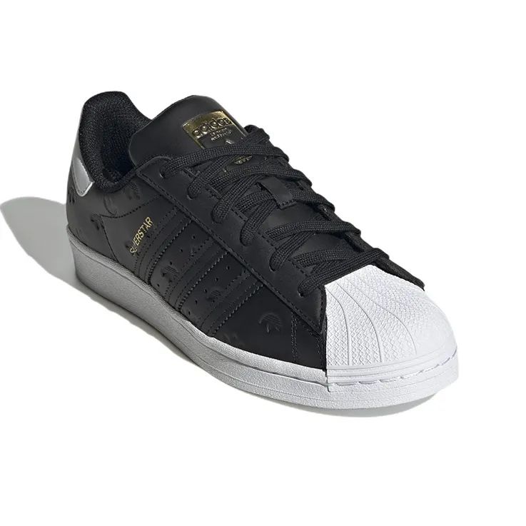 Adidas Superstar All Over Trefoil Black White Women's-2