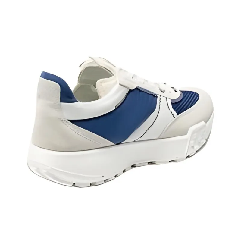 Ecco Slip Resistant Low Top Chunky Sneakers Women's White Blue-3
