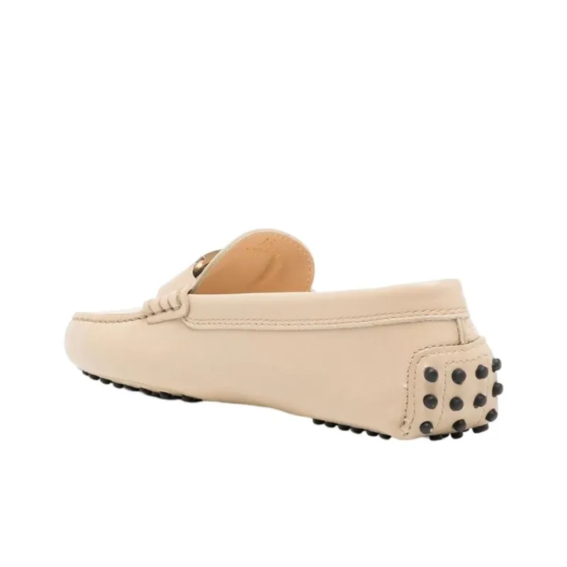 TOD'S T logo Leather Loafers-3