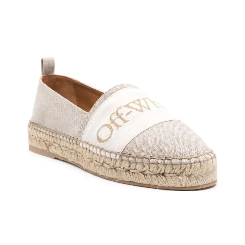 OFF-WHITE Bookish Round Toe Slip-On Espadrillas Women's-2