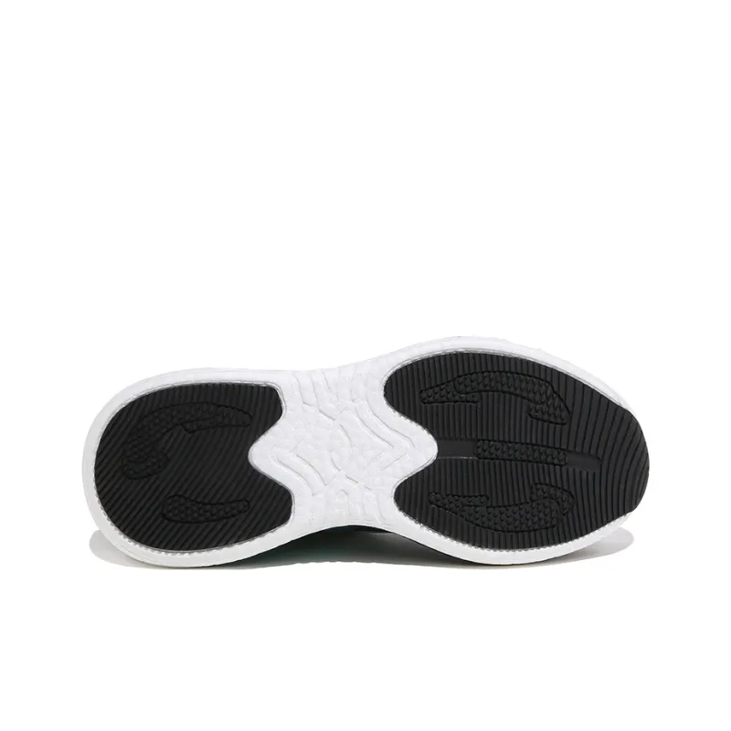 HUANQIU Anti Slip Wear Resistant Low Top Sports Casual Shoes Men's Gray Green-4