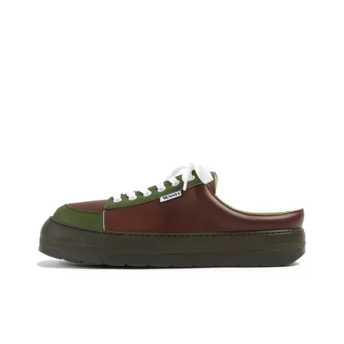 Sunnei Skateboard Shoes Unisex Low-Top Brown/Green