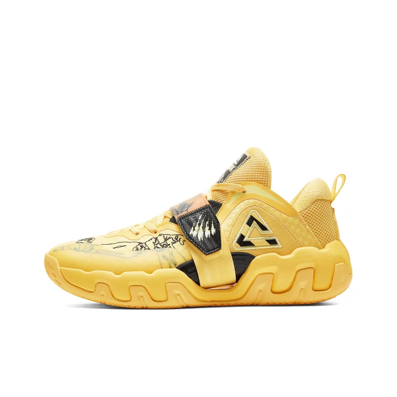 PEAK Basketball Shoes Men Low Top Persian Yellow-1
