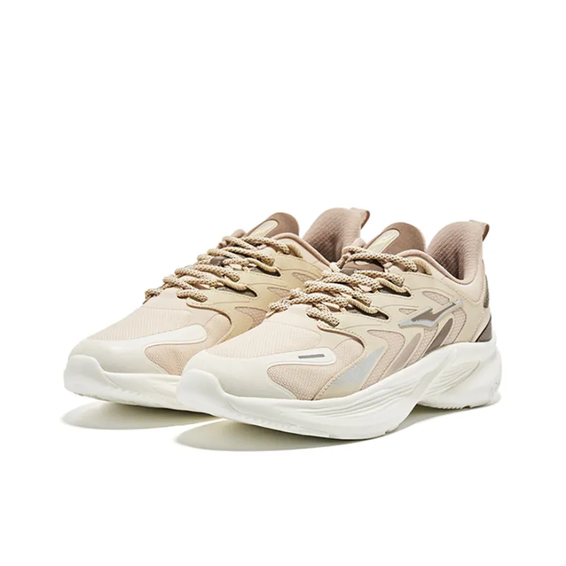 Erke Cushioning Anti Slip And Wear Resistant Low Top Running Shoes Men's Brown-1