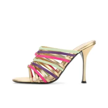 Valentino Garavani Rockstud Open Toe Stiletto Mules Women's