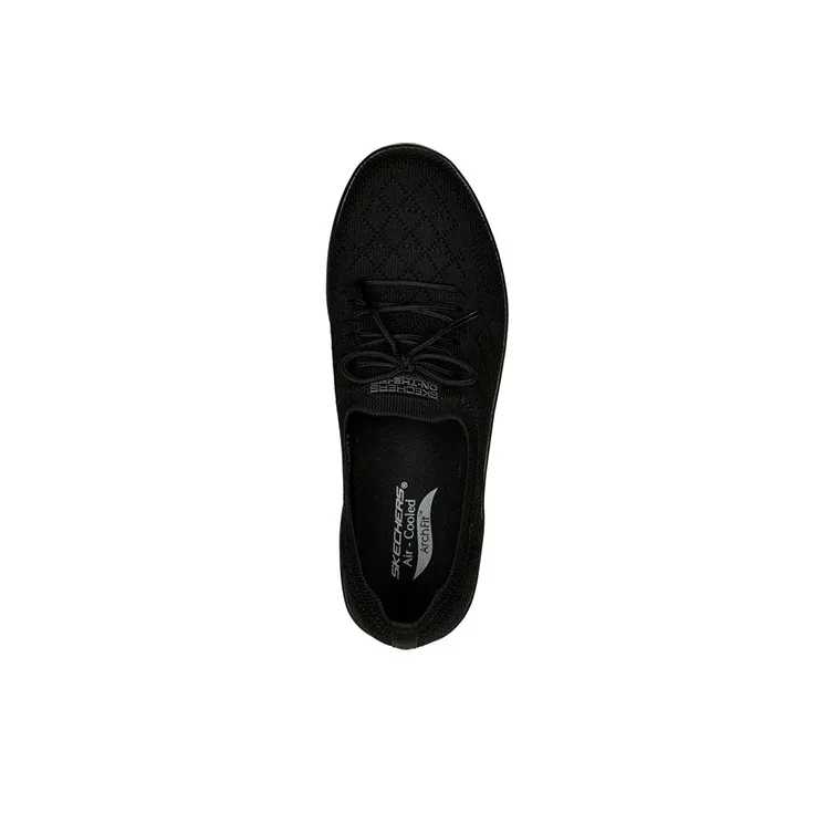 Skechers ARCH FIT UPLIFT  Perfect Cushioned Slip Resistant Abrasion Resistant Low Top Sports Casual Shoes Women's Black-3