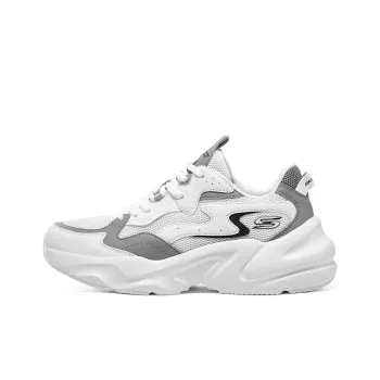 Skechers BOBS BAMINA 2 Anti Slip Wear Resistant Low Top Casual Shoes Women's White Gray